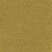 Woven fabric sample, muted mustard yellow, dense regular pattern with intersecting threads creating a slightly rough matte surface.