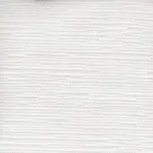 White woven fabric sample displaying a horizontal ribbed texture, with a dense, regular pattern and subtle tonal variations resembling linen.