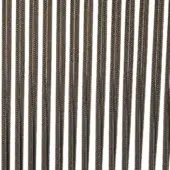 Braided rope strands, dark brown with gray and beige tones, tightly wound in a dense vertical pattern against a white background.