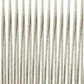 Ivory rope textile features a dense, vertical strand pattern with twisted fibers creating a textured, spiral surface suitable for upholstery.
