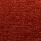 Terra velvet fabric sample, reddish-brown color, dense vertical striation, soft plush texture, tonal variations, Royal Botania acrylic collection.