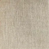 Beige textured rug with looped pile, displaying a grid pattern of woven fibers in neutral tones of gray and cream, matte finish.