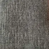 Dark gray woven rug with a dense, nubby texture and heathered tonal variation, displaying a consistent rectilinear weave pattern.