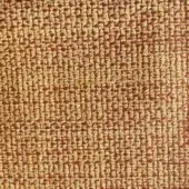 Woven rug, gold and terracotta, grid pattern with circular nodes; textured matte surface, Rugiano Souci fabric collection.