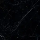 Dark gray marble surface with dense white veining, displaying irregular lines and diagonal streaks, polished reflective finish.