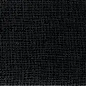 Black woven texture with granular surface, displaying a dense matte pattern and subtle shading variations across a uniform dark tone.