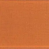 Orange perforated fabric with a coarse weave and matte finish, displaying a dense, repeating circular pattern across the textile surface.