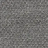 Gray acrylic fabric texture with a dense, nubby weave and horizontal directionality; matte finish, water repellent.