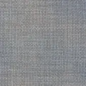 Woven polypropylene fabric, muted gray-blue with bronze threads, displays a dense square pattern and consistent matte texture.