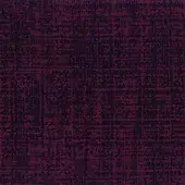 Purple and black woven polypropylene fabric sample with a repeating dot pattern in a grid layout, exhibiting a textured, uneven surface.