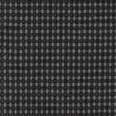 Woven fabric sample, dark and light gray threads, grid texture with rectangular pattern, matte finish, monochromatic cool gray tone.