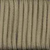 Synthetic ropes beige color, dense woven texture with vertical ribbing, parallel rows creating a grid structure, product samples R31.