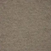 Woven fabric texture in muted taupe with darker brown threads, displaying a granular surface and short pile against a neutral backdrop.