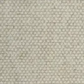 Tonelli Design fabric sample, creamy off-white, horizontal ribbed weave with matte finish and textured yarn, identified as F400.