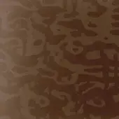 Mottled brown texture with gradient effect, featuring irregular organic shapes and flowing lines; tonelli design glass bronzo fuso overlay.
