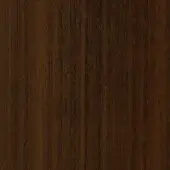 Dark brown eucalyptus wood texture with a vertical grain, matte finish, and consistent parallel lines; Tonelli design wood sample.
