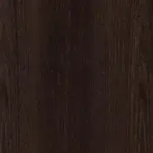 Siberian ash wood texture with dark brown stain, glossy finish, vertical grain, subtle knots, polished surface, refined sheen.