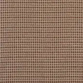 Beige geometric rug with reddish-brown rhombus dot pattern, woven texture, horizontal bands, and looped pile construction.