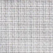 Off-white woven fabric texture displaying a grid pattern with horizontal and vertical threads, creating a matte, pale cream surface.