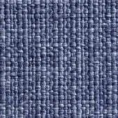 Blue woven fabric texture displaying a basket weave pattern with tonal variation and a matte finish; verzelloni fedor 12065 sample.