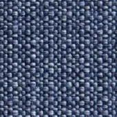 Blue woven fabric texture, dense irregular weave with navy & gray-blue tones, matte finish, from the Verzelloni Fedor 12066 collection.