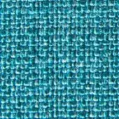 Turquoise woven texture, synthetic fabric with grid pattern, matte finish, featuring "verzelloni" text and product codes in sans-serif font.