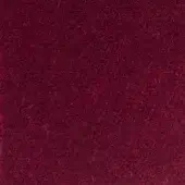 Red woven textile with a dense, slightly irregular pile and muted, earthy tone exhibiting a subtly mottled surface texture.