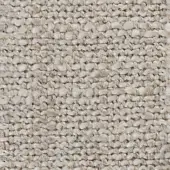 Verzelloni Elbrus 19009 fabric texture, muted beige heathered weave with raised fibrous strands, dense structured composition.