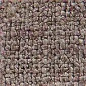 Vezzelloni fabric sample, Elbrus 19011, heathered gray-taupe weave with nubby texture and subtle mauve undertones, dense structured yarn.