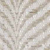 Woven chevron fabric, off-white and beige, with a loose, textured weave and subtle sheen; Kobe 18015 verzelloni fabric sample.