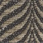 Woven Kobe 18018 fabric with dark gray and metallic gold diagonal weave, exhibiting varied gold tones and textured surface.