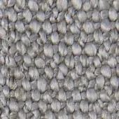 Gray looped pile fabric texture, dense weave with heathered tonal variations, identified as “Mila 20003” verzelloni upholstery material.