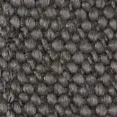 Dark gray verzelloni fabric texture with a raised, nubby looped pile weave and heathered tonal variations.