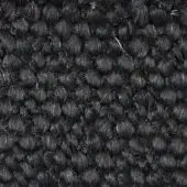 Charcoal gray looped pile fabric texture, “Mila 20006” by Vezzelloni, displays dense, rounded nubby loops with a subtle sheen and woven structure.