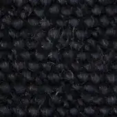 Black woven fabric texture, three-dimensional bobble pattern, Vezzelloni Mila 20007, dense nub weave with tonal variations and tactile surface.