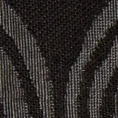 Verzelloni fabric sample, dark woven texture, diagonal rib pattern, matte finish, labeled “opi 20019” denoting a special fabric type.