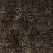 Dark brown woven textile sample with a dense, fibrous pile; label reads "verzelloni > fabric > serapi > serapi 18022".