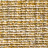 Woven fabric texture features muted gold and off-white horizontal stripes in a tight grid, with “verzelloni” text integrated at the lower left.