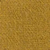 Mustard yellow fabric texture with a dense, nubby weave and rounded protrusions, displaying a granular surface and subtle tonal variations.