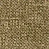 Olive-green fabric swatch displaying a dense, nubby texture with tonal variations and scattered darker flecks; tightly woven, organic granular pattern.