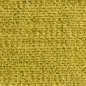 Mustard yellow woven fabric texture with a dense, grid-like pattern and nubby surface exhibiting tonal variations in the close-up sample.