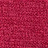 Red woven fabric texture with a nubby, irregular surface and consistent deep color, displaying subtle tonal variations from light and shadow.