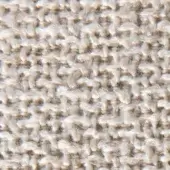 Beige Klimt 14052 fabric texture displays a dense, nubby weave with mottled tones and visible fibers, offering a natural, organic surface.