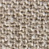Beige and gray woven fabric texture, irregular linen or hemp blend, dense matte finish, Klimt 14053 from Vezzelloni super fabric collection.