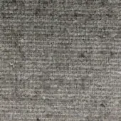 Gray woven fabric texture with vertical rib, heathered tones, and scattered yellow/blue flecks; label reads “verzelloni lena 17029”.