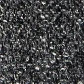 Dark gray woven fabric texture with irregular weave, subtle sheen, and interspersed light gray highlights; appears durable and tactile.