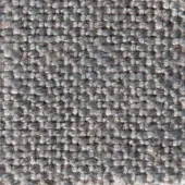 Gray woven fabric texture, irregular pattern, dense grid structure, matte finish, “Maori 11158” sample from verzelloni fabric collection.