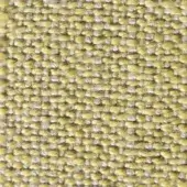 Woven verzelloni fabric texture, muted yellow-green and gray, irregular tweed-like pattern with horizontal directionality and matte finish.