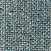 Teal woven fabric texture with grid pattern, beige thread accents, and a slightly raised, nubby surface; dense, regular weave construction.