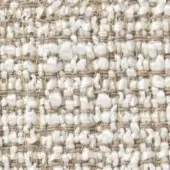 Woven fabric texture, off-white and light brown, substantial nubby pile with heathered effect and matte finish, identified as Zambesi 17010.